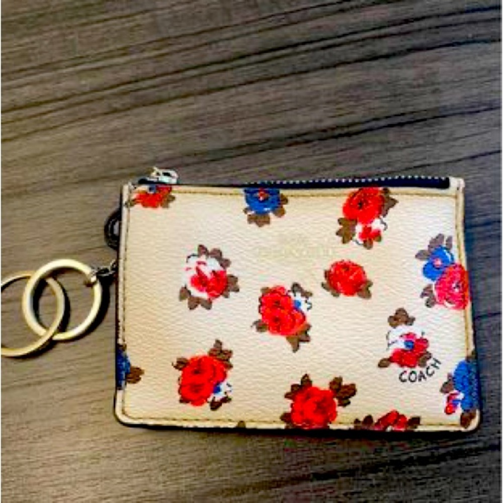 Coach mini keychain wallet